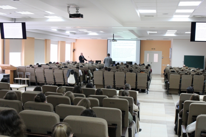 Академик Шабров выступил перед студентами СПбГПМУ 15