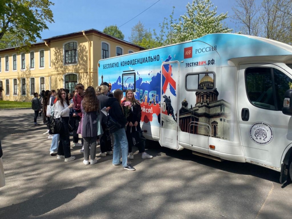 Экспресс-тестирование на ВИЧ прошло на территории СПбГПМУ