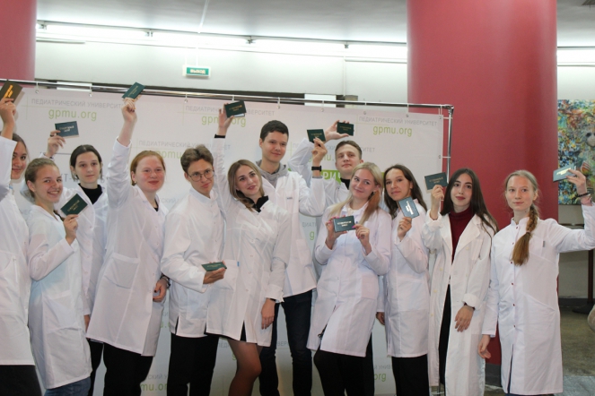 В Педиатрическом университете прошёл день первокурсника 5