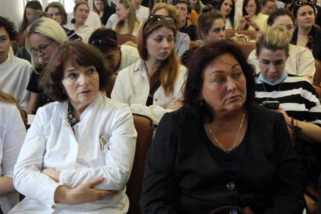 Студенты старших курсов и ординаторы  Педиатрического университета встретились с заместителем председателя Комитета по здравоохранению Санкт-Петербурга Алексеем Терешиным 3