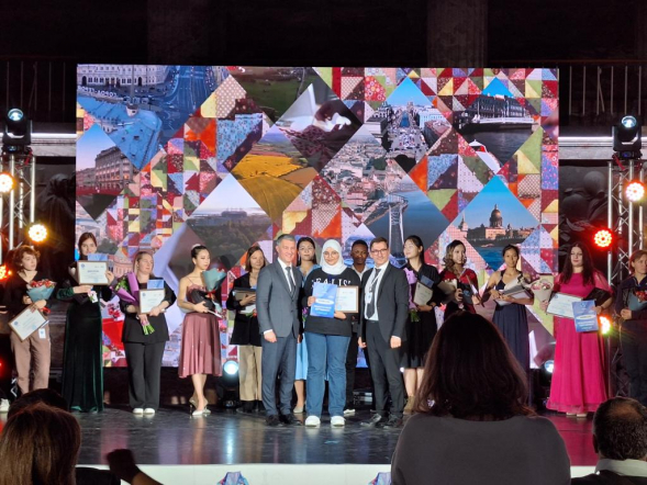 Иностранные студенты Педиатрического университета  - победители конкурса «Многогранный Петербург» 7