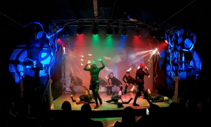 На сцене студенческого  клуба «Гиппократ» прошло новогоднее шоу 1