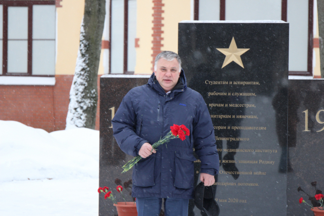 В Педиатрическом университете прошёл митинг, посвящённый 81-ой годовщине прорыва блокады Ленинграда 12