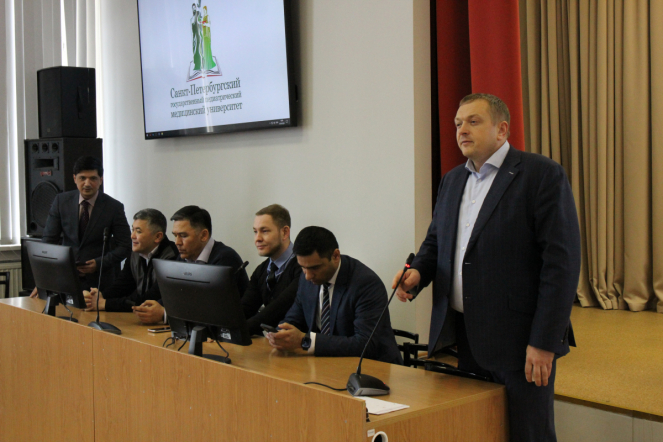 Генеральный консул Узбекистана в Санкт-Петербурге  Абдурахмон Махмудов встретился со студентами СПбГПМУ 2