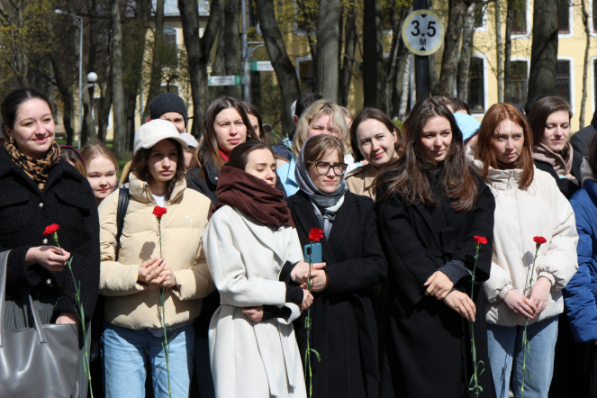 В Педиатрическом университете проведены торжественные мероприятия, посвящённые Дню Победы 92