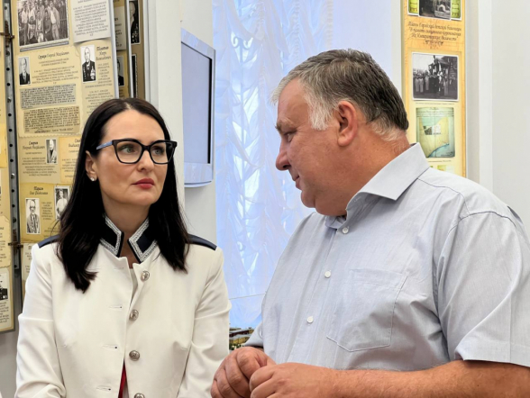 Депутат Государственной Думы Татьяна Буцкая встретилась с ректором Педиатрического университета Дмитрием Ивановым 6