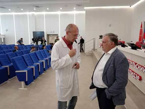 Ректор Педиатрического университета осмотрел новый корпус Института скорой помощи им.  И.И. Джанелидже 2