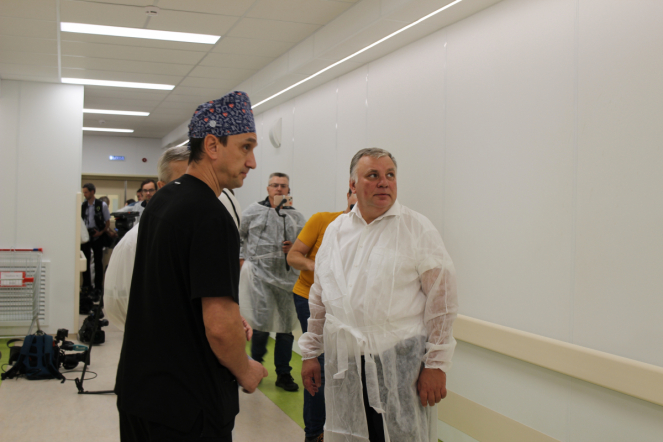 Ректор Педиатрического университета осмотрел новый корпус Института скорой помощи им.  И.И. Джанелидже 3