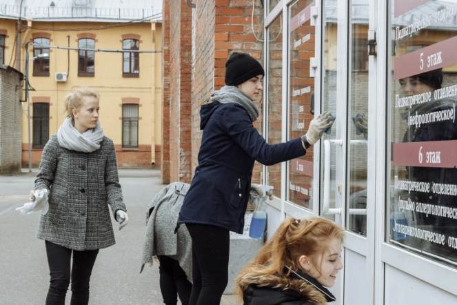 Общегородской субботник в Педиатрическом университете