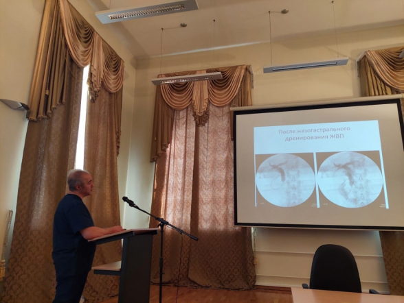 Заведующий кафедрой общей хирургии с курсом эндоскопии Педиатрического университета провел мастер-класс в Мариинской больнице 1
