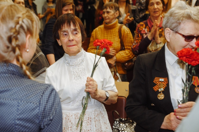 Ветераны ВОВ посетили праздничный концерт в Педиатрическом университете
