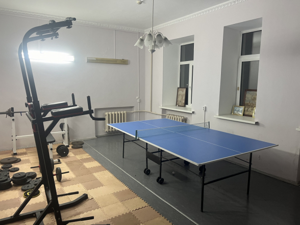 В общежитии Педиатрического университета открыли спортивный зал