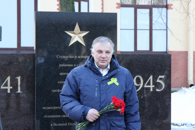 В Педиатрическом университете прошел митинг, посвященный 82-й годовщине прорыва блокады Ленинграда 5