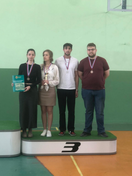 Шахматисты Педиатрического университета завоевали бронзовые медали на Спартакиаде студентов 1