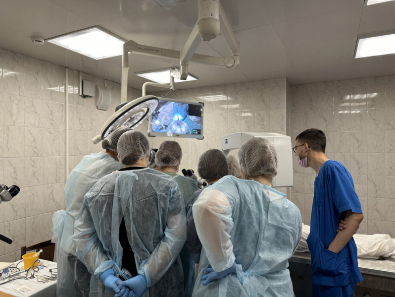 Прошел второй курс повышения квалификации для врачей оториноларингологов "Основы отохирургии. Анатомия височной кости" 2