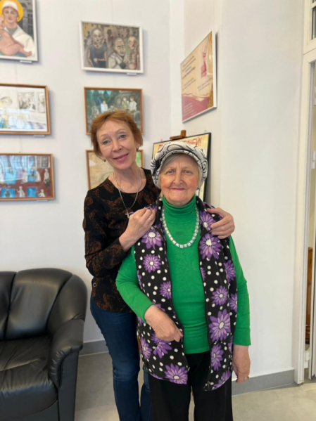 Первым гостем нового музейного пространства Педиатрического университета стала ветеран Татьяна Фомина 3