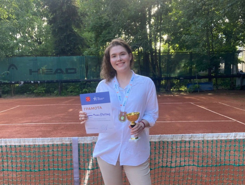 Мишель Хрущёва – бронзовый призёр студенческих соревнований по теннису