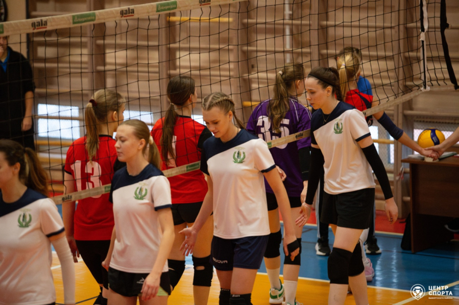 Женская сборная Педиатрического университета — чемпионы Выборгского района по волейболу