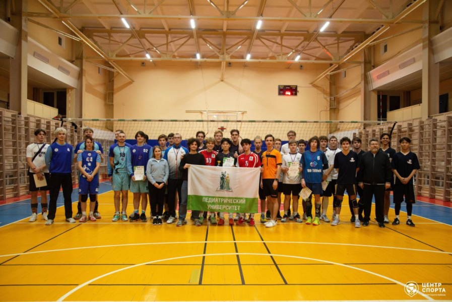 Мужская сборная СПбГПМУ по волейболу — чемпионы Выборгского района